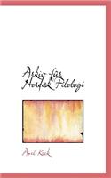 Arkiv F R Nordisk Filologi: (English)