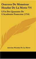 Oeuvres de Monsieur Houdar de La Motte V4