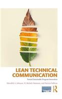 Lean Technical Communication: Toward Sustainable Program Innovation