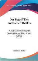 Der Begriff Des Politischen Delikts