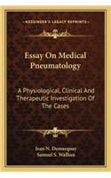 Essay On Medical Pneumatology
