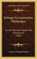 Beitrage Zu Lateinischen Stilubungen