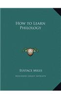 How to Learn Philology