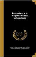 Rapport entre le magnétisme et la sphéréologie