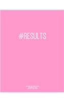 Notebook for Cornell Notes, 120 Numbered Pages, #RESULTS, Pink Cover
