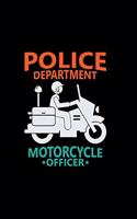 Police department motorcycle officer