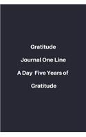 Gratitude Journal -One Line A Day - Five Years of Gratitude: / School Composition Writing Book / 6" x 9" / 120 pgs. / College Ruled / Paperback Lined ... / Memo Note Taking / Paperback -