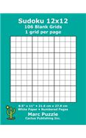 Sudoku 12x12 - 106 Blank Grids