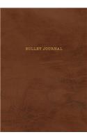 Bullet Journal: Classic Executive Dotted Grid Notebook - Soft Brown Leather Style, Softcover - 7 x 10 - 100 pages - Executive Style