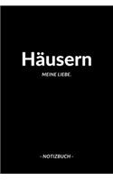 Häusern: Notizblock A5 120 Seiten - Punktraster - Notizbuch für deine Stadt