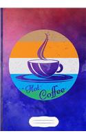 Hot Coffee Lined Notebook B5 Size 110 Pages