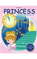 Princess Coloring Books for Girls 3-5