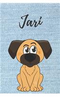 Malbuch Kinder Hunde / Tagebuch / Notizbuch / Journal / DIN A5 / Geschenk Jari: individuelles personalisiertes blanko Jungen & Männer Namen Notizbuch, ... Weihnachts & Geburtstags Geschenk für Männer.