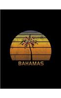 Bahamas: Christmas Journal Notebook With Retro Caribbean Sunset. Complete Shopping Organizer Holiday Food Meal Party Planner Budget Expense Tracker With Soft