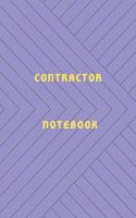 contractor organization notebook Diary - Log - Journal For Recording job Goals, Daily Activities, & Thoughts, History