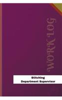 Stitching Department Supervisor Work Log: Work Journal, Work Diary, Log - 126 pages, 6 x 9 inches(Orange Logs/Work Log)