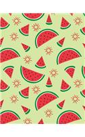 Watermelon Notebook Blank: Cute Red Fruit Sketchbook Blank Paper Book Unlined Unruled Sheet Drawing Sketching Doodle Doodling Painting Journal Sticker Book For Kids Women Teen(1 Watermelon Notebook Blank)