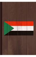 Sudan Flag Journal Notebook: Blank Lined Ruled for Writing 6x9 110 Pages