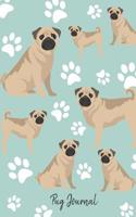 Pug Journal: Cute Dog Breed Journal Lined Paper