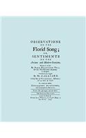 Observations on the Florid Song. (Facsimile of 1743 English Edition. Printing Two Up).
