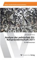 Analyse der polnischen EU-Ratspräsidentschaft 2011