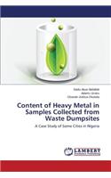 Content of Heavy Metal in Samples Collected from Waste Dumpsites