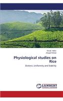 Physiological Studies on Rice