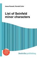 List of Seinfeld Minor Characters: (English)