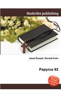 Papyrus 92: (English)