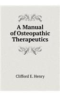 A Manual of Osteopathic Therapeutics