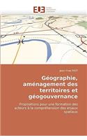 Géographie, Aménagement Des Territoires Et Géogouvernance