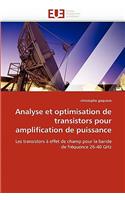Analyse Et Optimisation de Transistors Pour Amplification de Puissance: (Omn.Univ.Europ.)