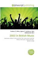 2003 in British Music: (English)