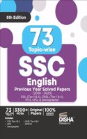 70 Ssc English Previous Year Topic-Wise Solved Papers (2010 - 2023) - Cgl, Chsl, Mts, CPO | 2400+ Verbal Ability Pyqs