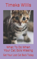 What To Do When Your Cat Go's Missing