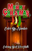 Merry Christmas Color By Number Coloring Book For Adults