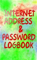 Password Logbook Cat: Large Print Internet Address Password And Learning Logbook 110 Pages Glossy Cover Design Size 5 X 8" Print - Address # Print Very Fast Prints.