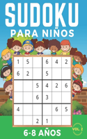SUDOKU Para Niños 6-8 Años: 6x6 Volumen 2. Fácil, medio, difícil libro de rompecabezas de Sudoku y sus soluciones. Memoria del tren y lógica. Horas de juegos.