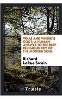 What and Where Is God?