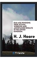 Old Age Pensions