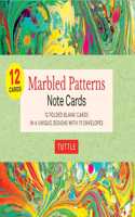 Marbled Patterns Note Cards - 12 Cards: In 6 Designs With 13 Envelopes (Card Sized 4 1/2 X 3 3/4)