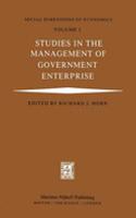 Studies in the Management of Government Enterprise