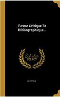 Revue Critique Et Bibliographique...