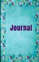 Journal: Flower Border Notebook- 5x8 Lined 120 pages