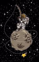 Astronaut Fishing Stars
