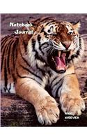 My Wild Life Notebook Journal: A Siberian Tiger Theme Jungle Safari Wildlife Blank Lined Composition Book for Animal Lovers