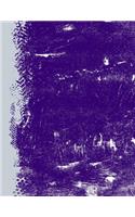 Purple and Silver: (8.5 X 11 Lined) Blank Grunge Team Color Notebook College Ruled