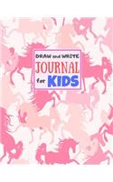 Draw and Write Journal for Kids: Cute Unicorn Matte Cover Design for Drawing, Creative Writing, Doodling, Creating Your Own Story, Illustration Book and Diary (Perfect Gift for Kids