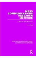 Mass Communications Research Methods