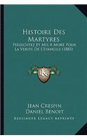 Histoire Des Martyres